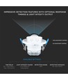 PIR taksensor med bevegelig hode, justerbar - 360 grader, maks 400W LED, hvit