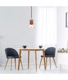 E27 porselen pendeloppheng, brun - Max 60W, Ø4,7cm, 68cm ledning, uten lyskilde