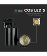 15W LED skinnespot, RA95 - 24 grader, Sort, 5 års garanti