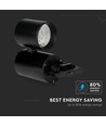 15W LED skinnespot, RA95 - 24 grader, Sort, 5 års garanti