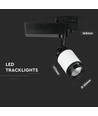 10W 3-faset skinnespot - 24 grader, 80lm/W, IP20, 5 års garanti
