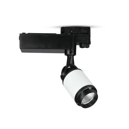 25W 3-faset skinnespot - 2100lm, 24 grader, aluminium, 5 års garanti