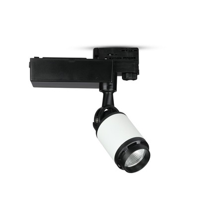 25W 3-faset skinnespot - 2100lm, 24 grader, aluminium, 5 års garanti
