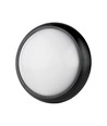 12W LED taklampe - IP54, Ø22cm, sort kant, 3000K, inkl. lyskilde