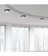 12W LED taklampe - IP54, Ø22cm, sort kant, 3000K, inkl. lyskilde