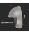 3W LED vegglampe - 4000K (Nøytral)