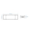 75W / 24V DC dimbar rWave strømforsyning - 3.125A, RF, push-dim