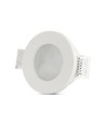 GU10 Gipslampe - Frostet glass, Rund