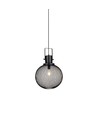 E27 pendel i sort metallnett - Ø30cm, moderne design, uten lyskilde