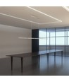 36W LED designer pendellampe i krom - 182cm, 2700lm, 4000K, IP20