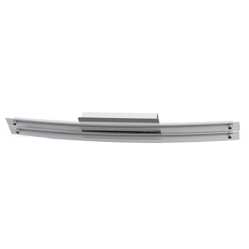 36W Designer Bend Glass Double tak/vegglampe - Krom, 2700lm, 4000K, rustfritt stål og glass, IP20, 98,5cm bredde