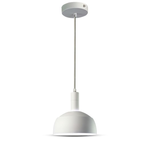 E14 pendeloppheng med hvit skjerm - Maks. 60W, justerbar, moderne design, uten lyskilde