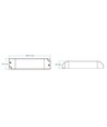 36W / 350mA-1200mA dimbar rWave-driver for LED-panel - 10-52V, Push-dim, RF, flicker free
