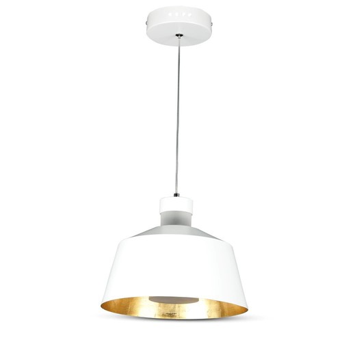 7W LED pendellampe, Ø25cm - Hvit akryl, 4000K, inkl. lyskilde