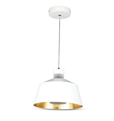 7W LED pendellampe, Ø25cm - Hvit akryl, 4000K, inkl. lyskilde