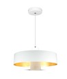 7W LED pendellampe - Ø34cm, hvit akrylskjerm, 120 grader, inkl. lyskilde