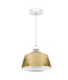 7W LED pendel med gull akrylskjerm - 3000K, IP20, inkl. lyskilde