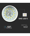 7W LED pendel, gull akrylskjerm - Ø34cm, 4000K, 400lm, IP20