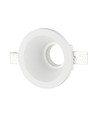 GU10 gips innfellingsspot, rund - Hvit, hull: Ø13,2 cm, mål: Ø13,2 x 7,4 cm, uten lyskilde
