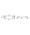 LEDlife rWave LED-kontroller - Push-dim, 12V (180W), 24V (360W), strekkavlastning i begge ender