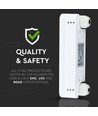 Mikrobølgesensor i hvit - Bevegelsessensor, maks 200W LED, IP65