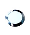 24W Ø30cm LED innfellingspanel - Krom, rund, 2000lm, Hull: Ø28,5 cm, Mål: Ø30 cm