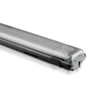 120cm 36W vanntett komplett LED-armatur - IP65, inkl. 2x 18W 6400K LED-rør