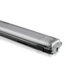 150cm 44W T8 vanntett komplett LED-armatur - IP65, 6400K, 2x22W, kald hvit