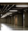 150cm 44W T8 vanntett komplett LED-armatur - IP65, 6400K, 2x22W, kald hvit