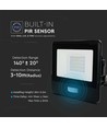 20W LED-lyskaster med sensor - SMD, Samsung LED-chip