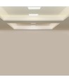 10W LED lineært innfellingspanel - 750lm, 138x32mm, hvit kant, varm hvit, IP20