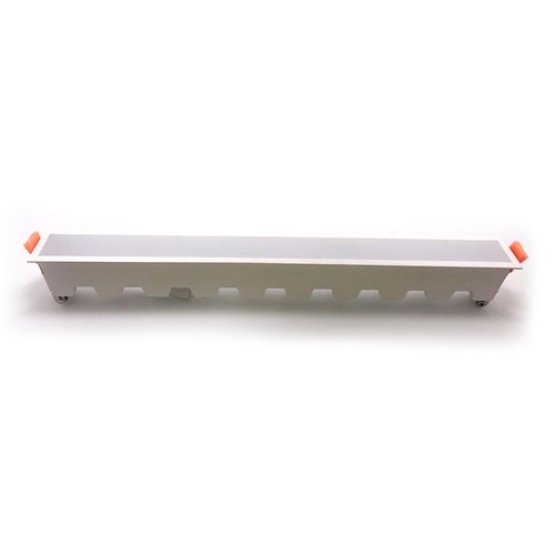 29cm 20W LED lineært armatur - Ultra slim, hvit kant, 6400K, IP20 innendørs