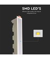 29cm 20W LED lineært armatur - Ultra slim, hvit kant, 6400K, IP20 innendørs