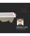 30W LED innfellingspanel - 2400lm, 43x4,5cm, hvit kant, IP20 innendørs