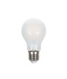 E27 7W A60 LED pære - Matt glass, filament, 840lm, varm hvit