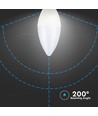 2 stk. E14 5,5W LED kronepære - 470lm, erstatter 40W, blisterpakke