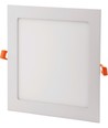 18W 22 x 22 cm LED innfellingspanel - Hull: 20,1 x 20,1 cm, Mål: 22 x 22 cm