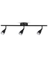 13,5W LED vegglampe med 3 hoder - 1260lm, 3000K, sort finish, inkl. lyskilde