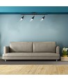 13,5W LED vegglampe med 3 hoder - 1260lm, 3000K, sort finish, inkl. lyskilde