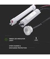3W LED nødbelysning for innbygging - 5500K, >3 timers batteritid, IP20, hvit