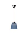 7W LED pendel / taklampe - Ø15cm, 4000K, blå skjerm, krom kropp, inkl. lyskilde