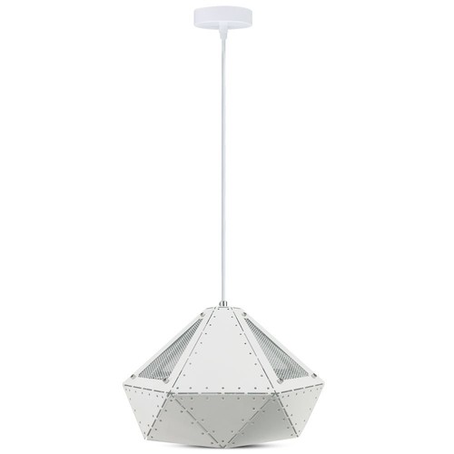 Pastel Prism hvit pendel, E27 sokkel - Ø31cm, metall, 5 års garanti, uten lyskilde