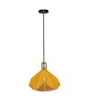 Pastel Wooden Prism pendel, gul - E27 sokkel, 320x270mm, max 60W, 5 års garanti