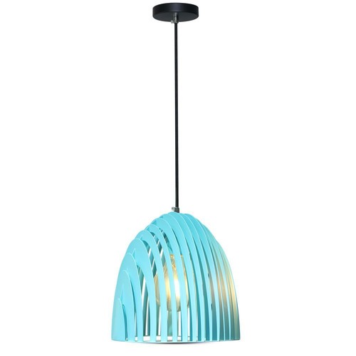 E27 Cone Prism pendel - Blå, metall, Ø25cm, uten lyskilde