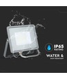 30W LED lyskaster med Samsung chip - 80lm/W, IP65, varm hvit, grå, 5 års garanti