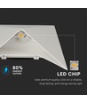 5W LED vegglampe - IP65, hvit, 4000K, aluminium, inkl. lyskilde