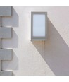 12W LED vegglampe, grå - 750lm, 6400K, IP65, kald hvit