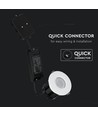 10W Bluetooth fire-rated LED innbyggingsspot - CCT, dimbar, IP65, hvit, Smart Home, 5 års garanti