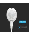 Trådløs PIR bevegelsessensor til LED strips - 12V, max 36W, til sengelys, 2.1mm stikk, 3 års garanti