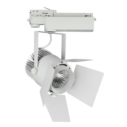 33W skinnespot - LED, Samsung chip, 5000K, 5 års garanti, hvitt hus